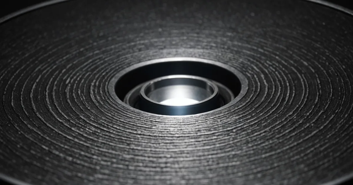 Close-up of stamped metal part surface showing edge cracks and surface scoring defects under ring illumination