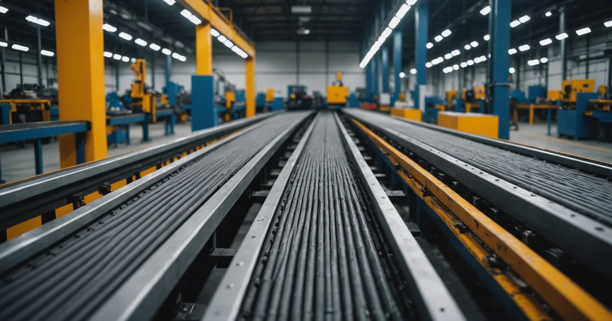 Worker inspecting parts on a fast production line, illustrating limitations of manual visual inspection